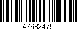 Código de barras (EAN, GTIN, SKU, ISBN): '47682475'