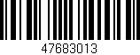 Código de barras (EAN, GTIN, SKU, ISBN): '47683013'