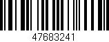 Código de barras (EAN, GTIN, SKU, ISBN): '47683241'