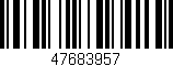 Código de barras (EAN, GTIN, SKU, ISBN): '47683957'