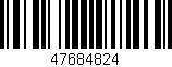 Código de barras (EAN, GTIN, SKU, ISBN): '47684824'