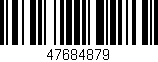 Código de barras (EAN, GTIN, SKU, ISBN): '47684879'