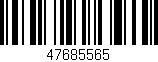 Código de barras (EAN, GTIN, SKU, ISBN): '47685565'