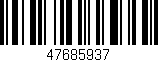 Código de barras (EAN, GTIN, SKU, ISBN): '47685937'