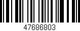 Código de barras (EAN, GTIN, SKU, ISBN): '47686803'