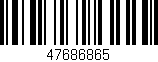 Código de barras (EAN, GTIN, SKU, ISBN): '47686865'