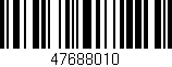 Código de barras (EAN, GTIN, SKU, ISBN): '47688010'