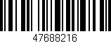 Código de barras (EAN, GTIN, SKU, ISBN): '47688216'