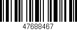 Código de barras (EAN, GTIN, SKU, ISBN): '47688467'