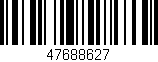 Código de barras (EAN, GTIN, SKU, ISBN): '47688627'