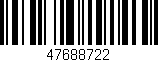 Código de barras (EAN, GTIN, SKU, ISBN): '47688722'