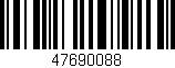 Código de barras (EAN, GTIN, SKU, ISBN): '47690088'