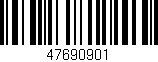 Código de barras (EAN, GTIN, SKU, ISBN): '47690901'