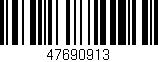 Código de barras (EAN, GTIN, SKU, ISBN): '47690913'