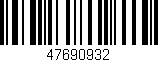 Código de barras (EAN, GTIN, SKU, ISBN): '47690932'