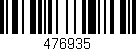 Código de barras (EAN, GTIN, SKU, ISBN): '476935'