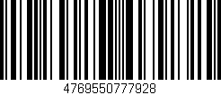 Código de barras (EAN, GTIN, SKU, ISBN): '4769550777928'
