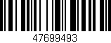 Código de barras (EAN, GTIN, SKU, ISBN): '47699493'