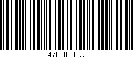 Código de barras (EAN, GTIN, SKU, ISBN): '476_0_0_U'