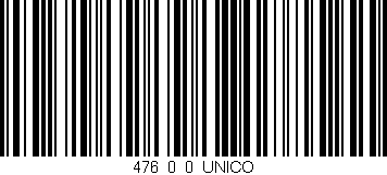 Código de barras (EAN, GTIN, SKU, ISBN): '476_0_0_UNICO'