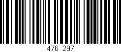 Código de barras (EAN, GTIN, SKU, ISBN): '476/297'