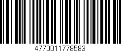Código de barras (EAN, GTIN, SKU, ISBN): '4770011778583'