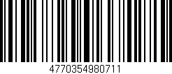 Código de barras (EAN, GTIN, SKU, ISBN): '4770354980711'