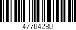 Código de barras (EAN, GTIN, SKU, ISBN): '47704280'