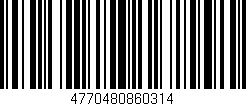 Código de barras (EAN, GTIN, SKU, ISBN): '4770480860314'