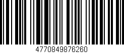 Código de barras (EAN, GTIN, SKU, ISBN): '4770849876260'