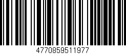 Código de barras (EAN, GTIN, SKU, ISBN): '4770859511977'