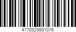 Código de barras (EAN, GTIN, SKU, ISBN): '4770920891076'