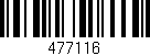 Código de barras (EAN, GTIN, SKU, ISBN): '477116'