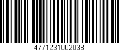 Código de barras (EAN, GTIN, SKU, ISBN): '4771231002038'