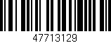 Código de barras (EAN, GTIN, SKU, ISBN): '47713129'