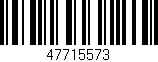 Código de barras (EAN, GTIN, SKU, ISBN): '47715573'