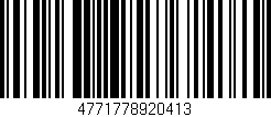 Código de barras (EAN, GTIN, SKU, ISBN): '4771778920413'