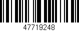 Código de barras (EAN, GTIN, SKU, ISBN): '47719248'