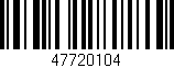 Código de barras (EAN, GTIN, SKU, ISBN): '47720104'