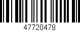 Código de barras (EAN, GTIN, SKU, ISBN): '47720478'