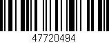 Código de barras (EAN, GTIN, SKU, ISBN): '47720494'