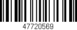 Código de barras (EAN, GTIN, SKU, ISBN): '47720569'