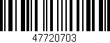 Código de barras (EAN, GTIN, SKU, ISBN): '47720703'
