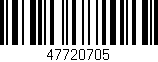 Código de barras (EAN, GTIN, SKU, ISBN): '47720705'