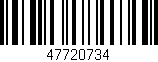 Código de barras (EAN, GTIN, SKU, ISBN): '47720734'
