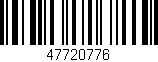 Código de barras (EAN, GTIN, SKU, ISBN): '47720776'