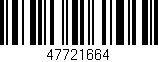 Código de barras (EAN, GTIN, SKU, ISBN): '47721664'