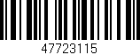 Código de barras (EAN, GTIN, SKU, ISBN): '47723115'