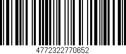 Código de barras (EAN, GTIN, SKU, ISBN): '4772322770652'