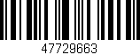 Código de barras (EAN, GTIN, SKU, ISBN): '47729663'